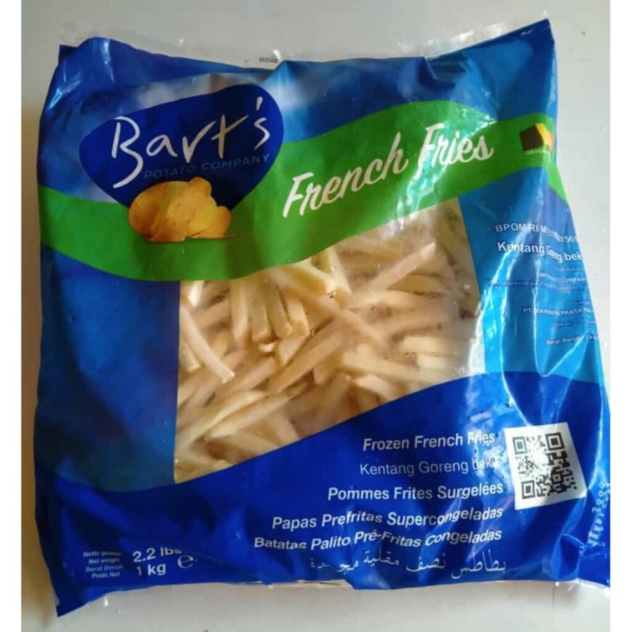 Barts French Fries Kentang Frozen Kemasan 1kg Frozen Jakarta - Gambar 2