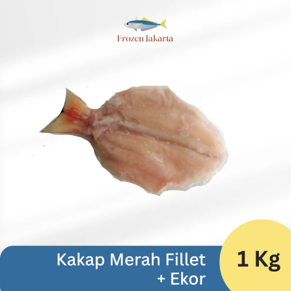 Kakap Merah Fillet + Ekor Fresh Frozen Premium kualitas segar beku
