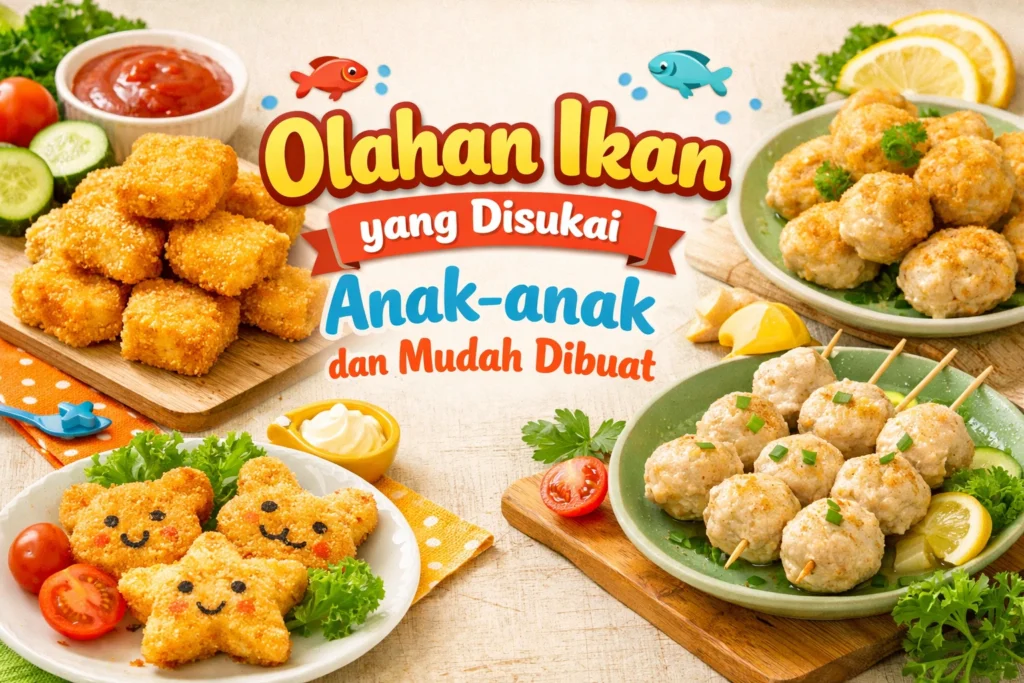 Nugget ikan dan bakso ikan sebagai olahan ikan anak yang mudah dibuat dan disukai anak-anak