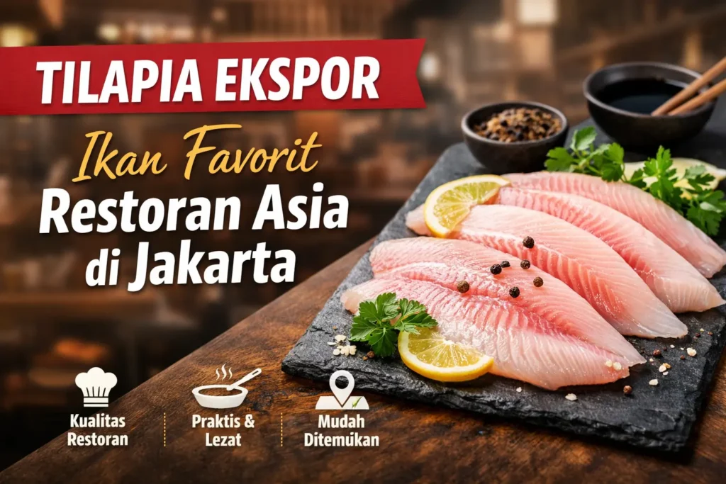 Fillet tilapia ekspor segar kualitas premium untuk menu restoran Asia