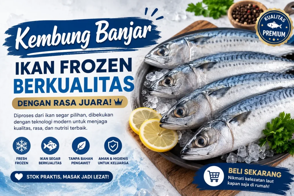 Ikan frozen premium siap masak dengan kualitas segar dan daging gurih