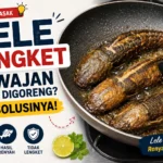 Lele goreng renyah tidak lengket di wajan saat proses menggoreng